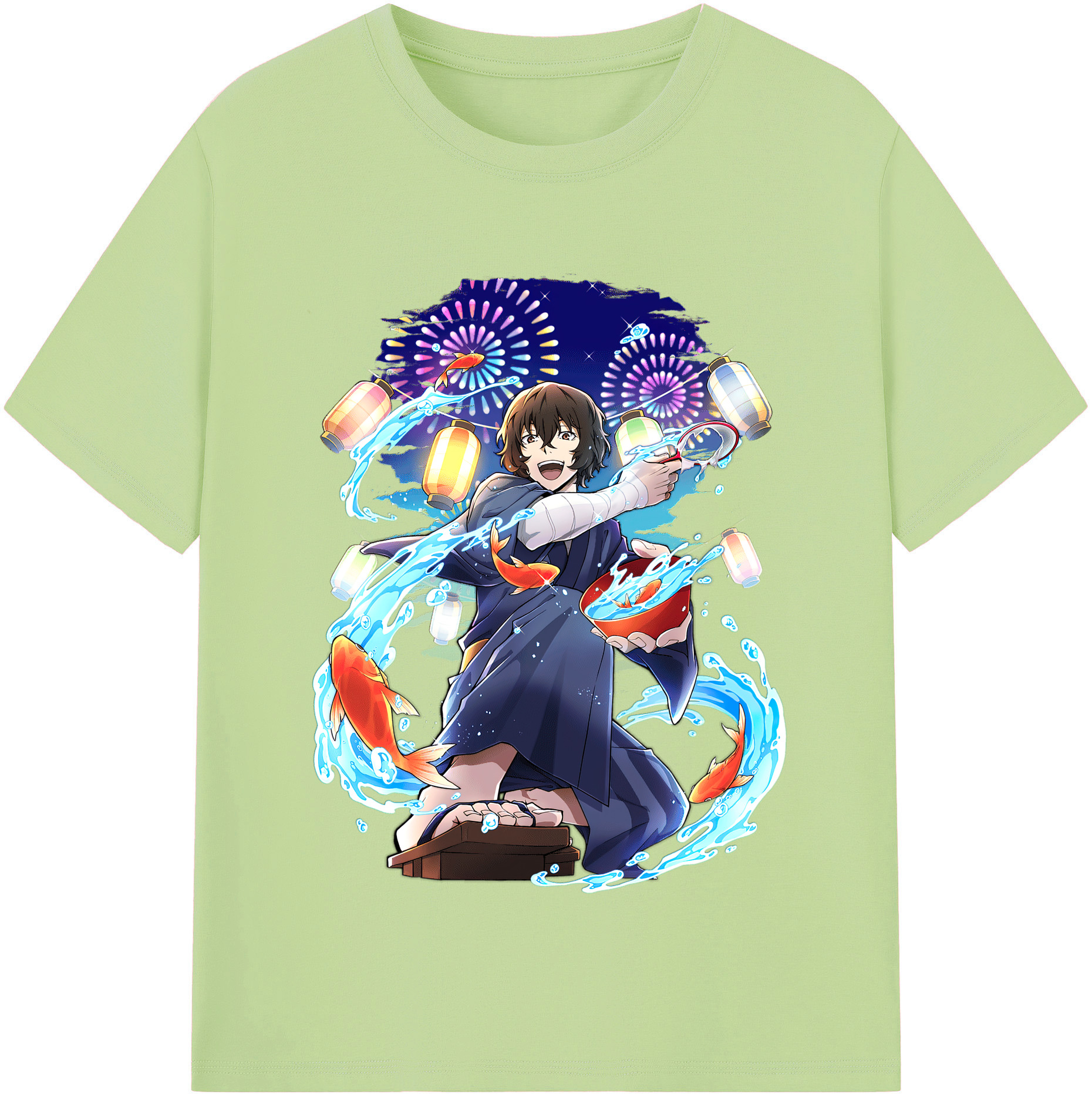 （画像用） 文豪ストレイドッグス Bungo Stray Dogs 綿100％半袖Tシャツ（フロントプリント）